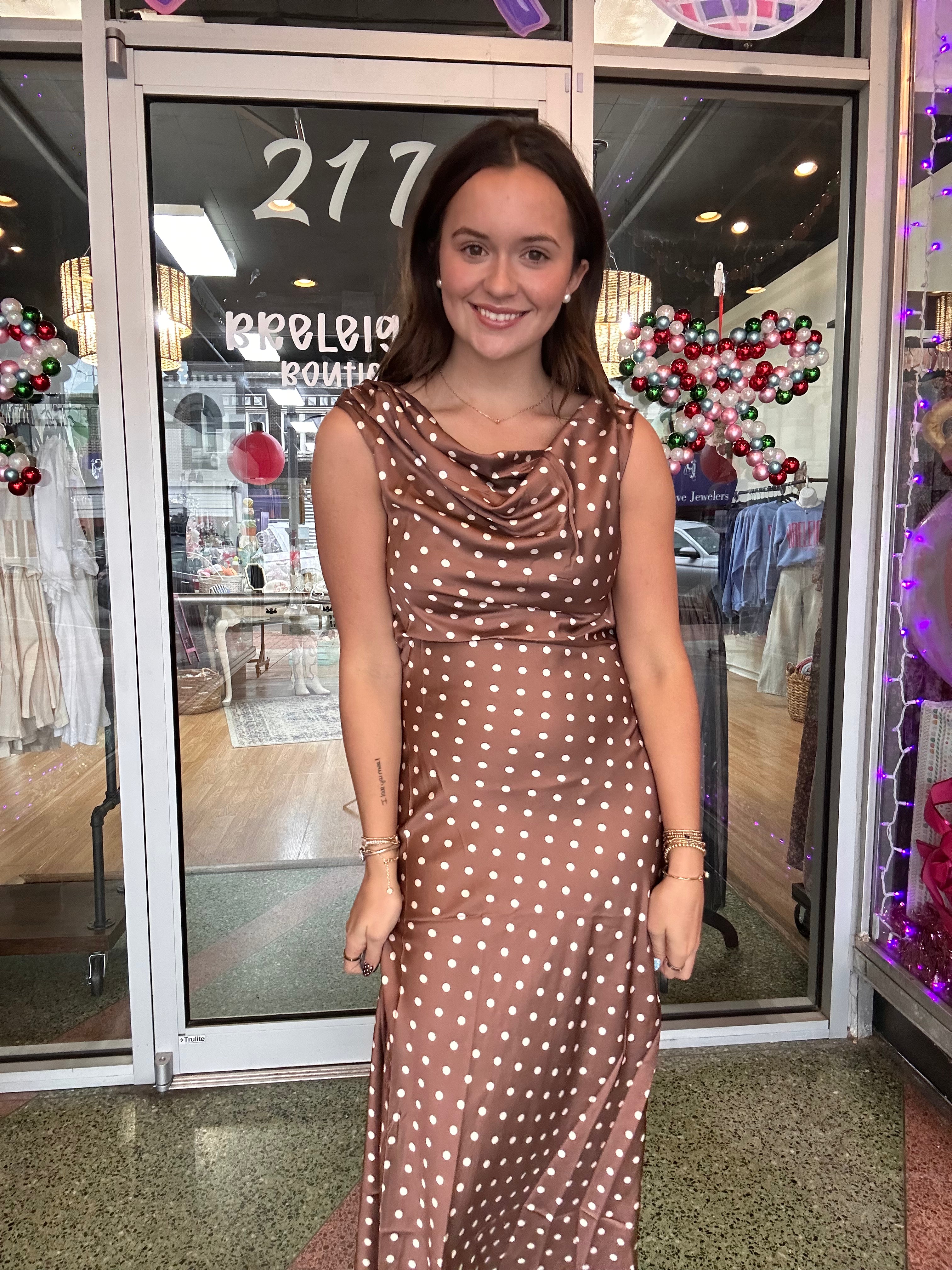 Bella Satin Maxi Dress