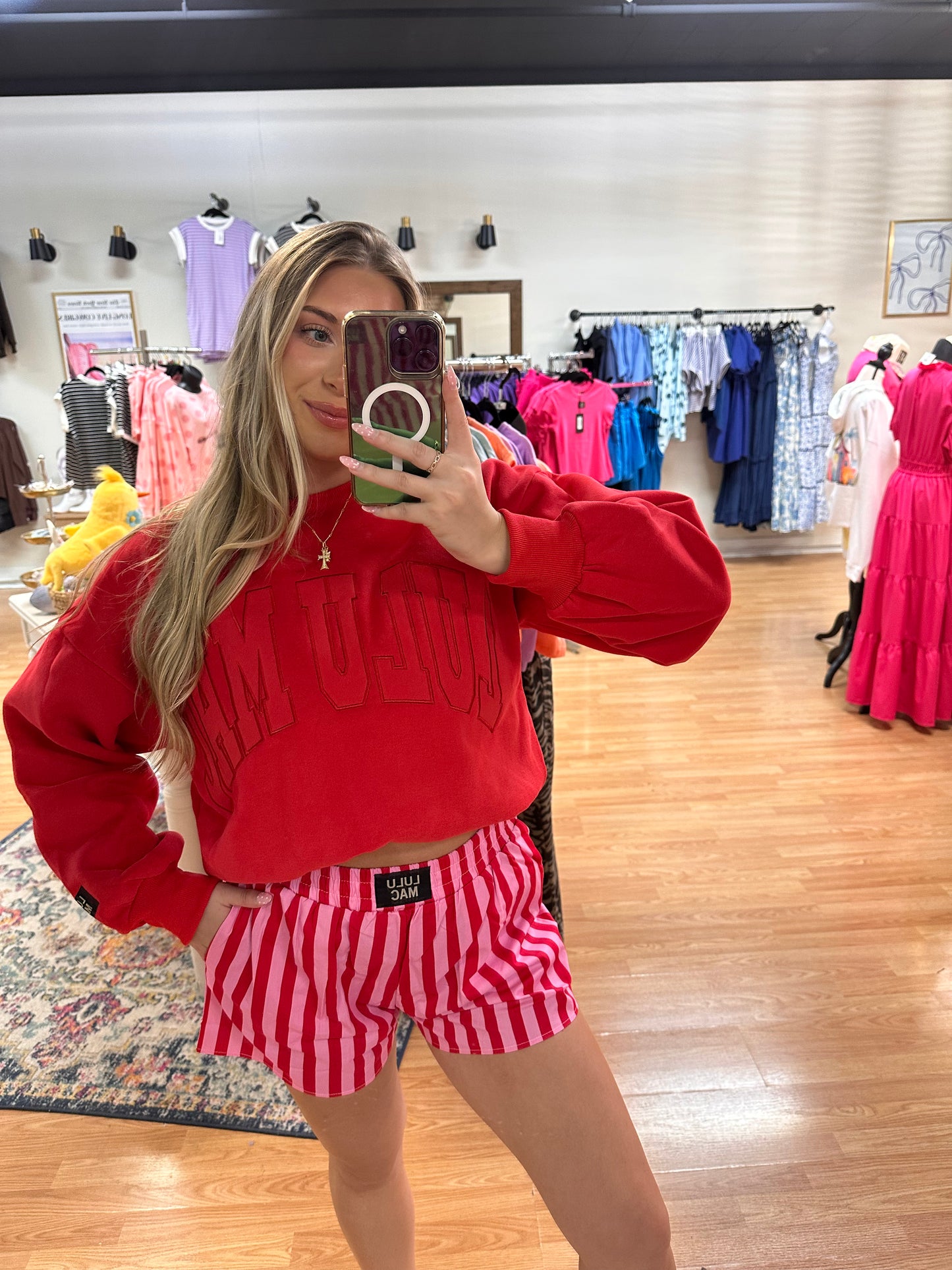 Lulu Mac Red Sweatshirt