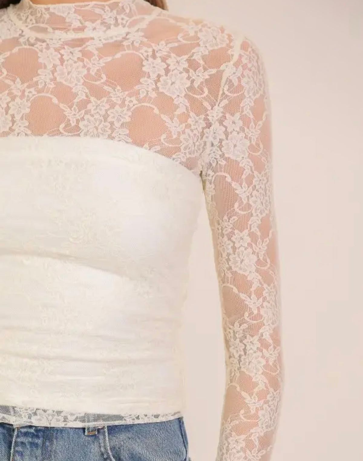 Nova White Lace Top