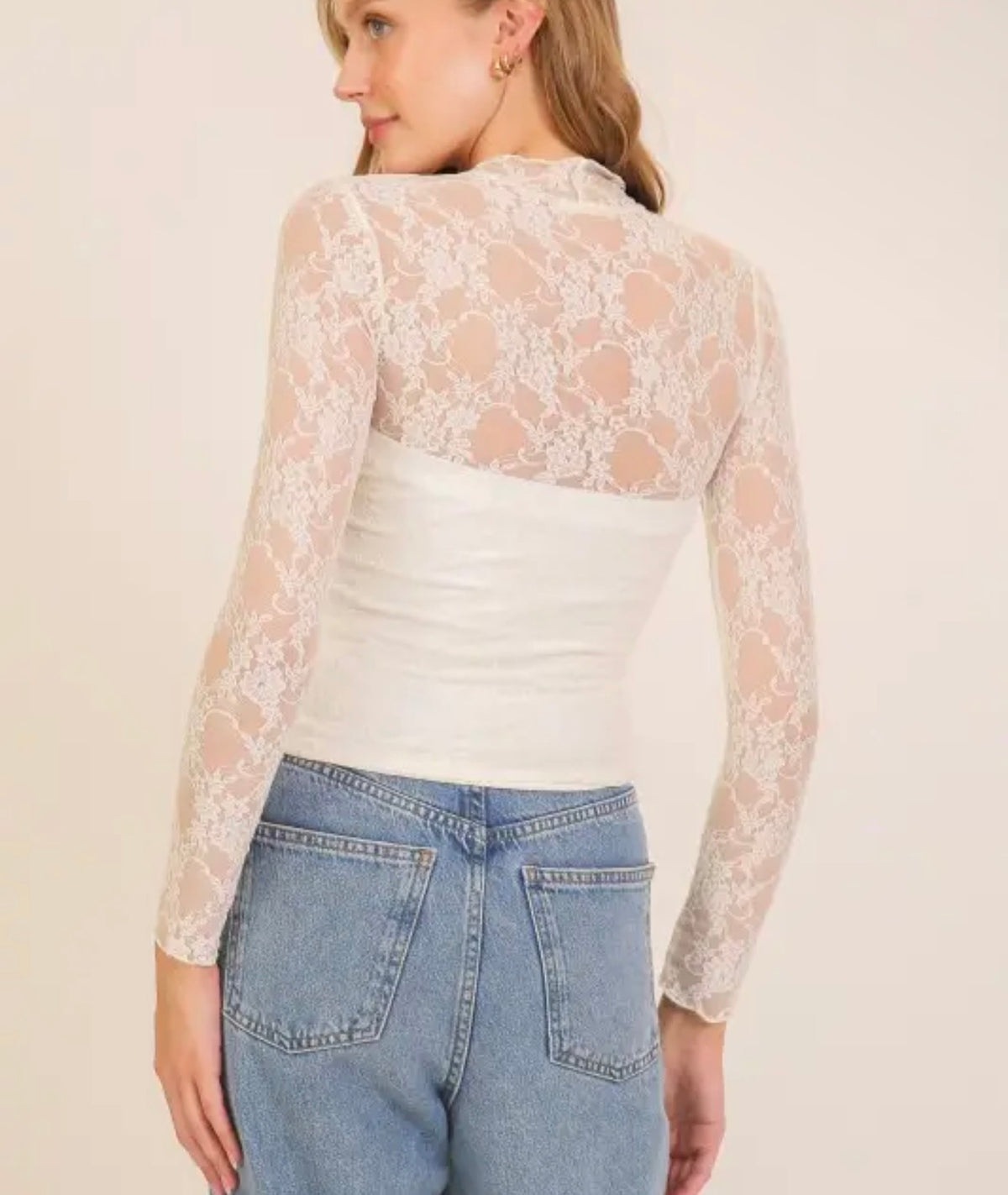 Nova White Lace Top