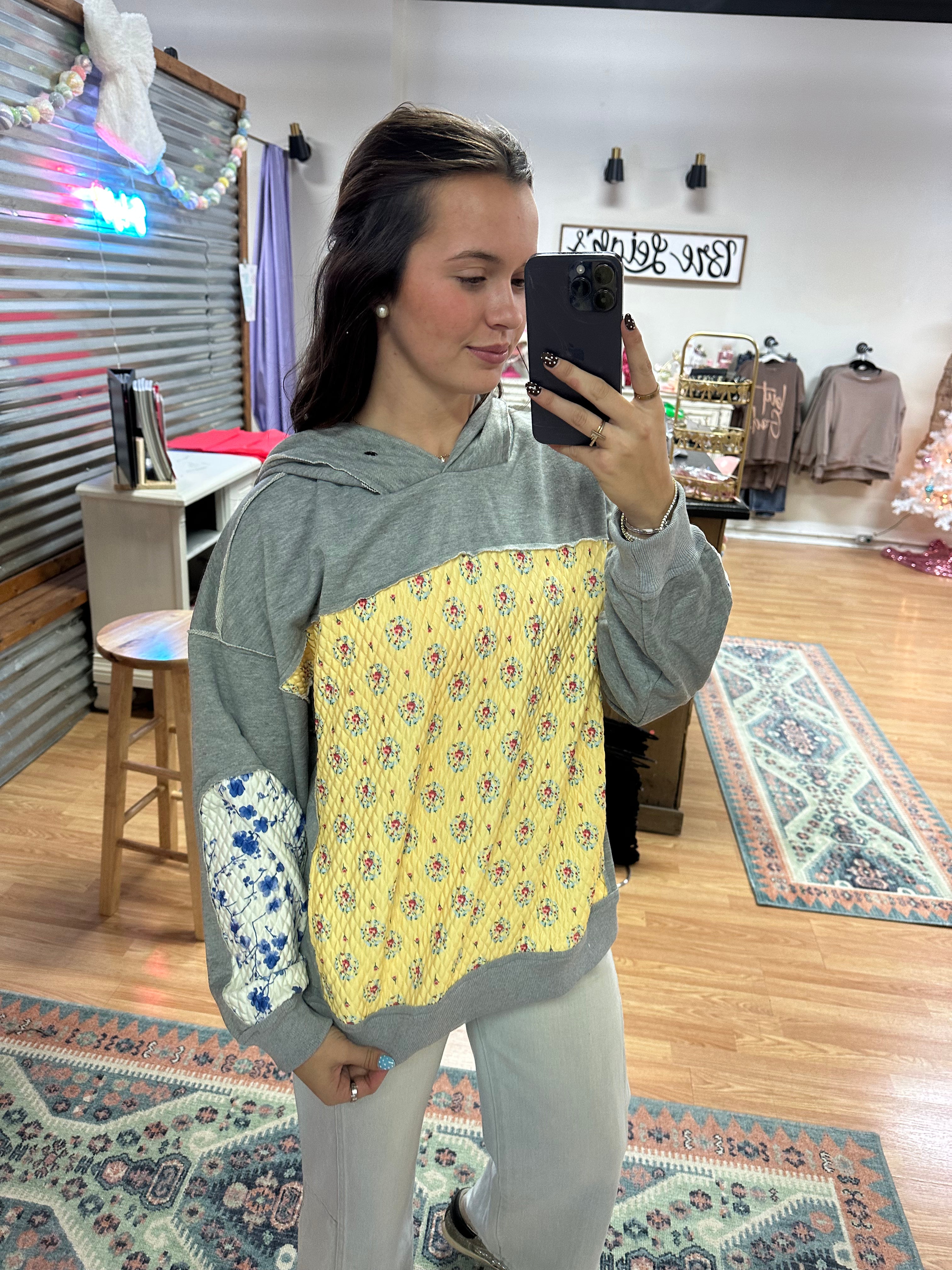 Chloe Patchwork Hoodie