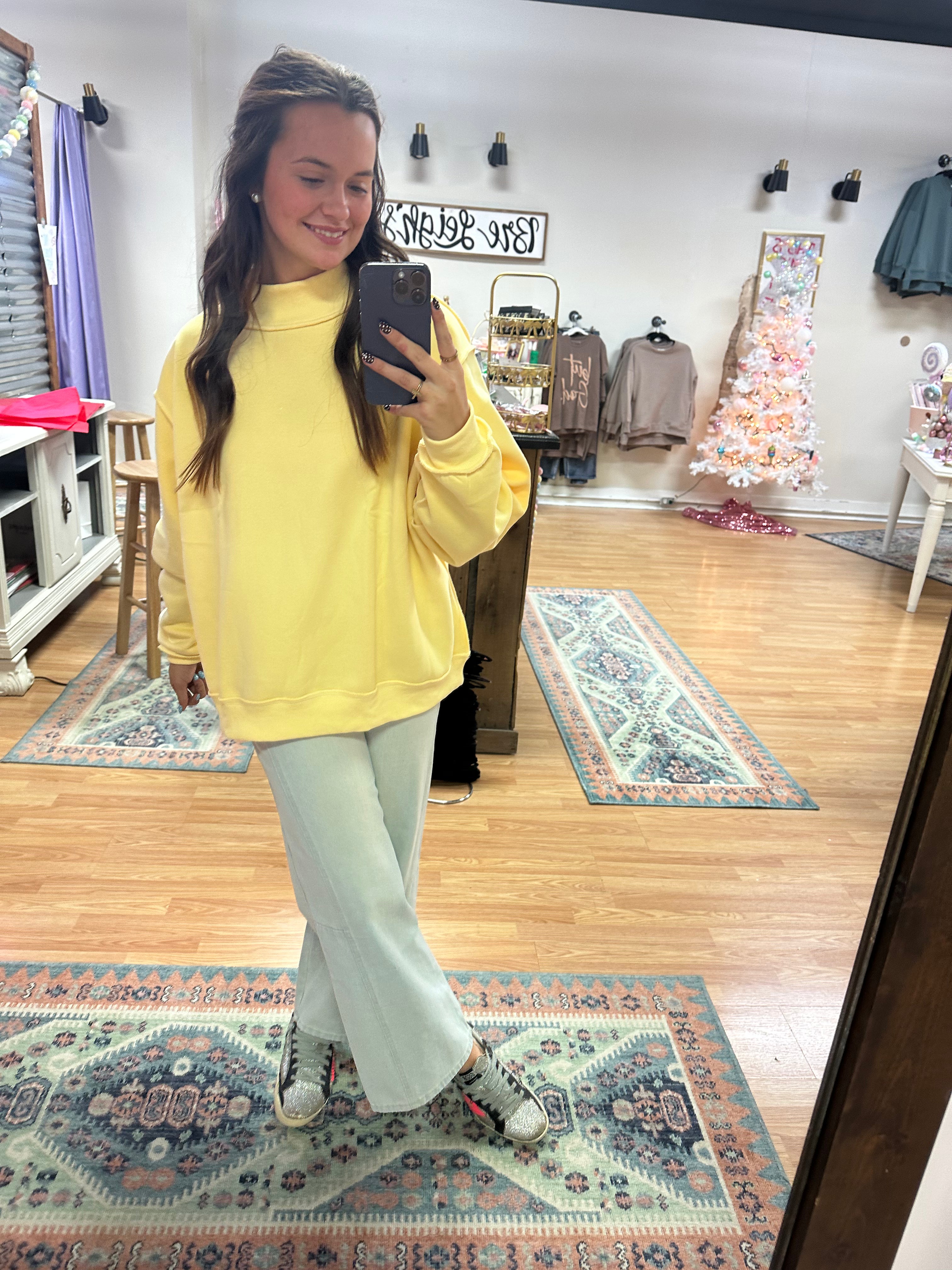 Chloe Buttermelon Mock Neck