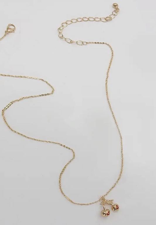 Chloe Gold Cherry Necklace