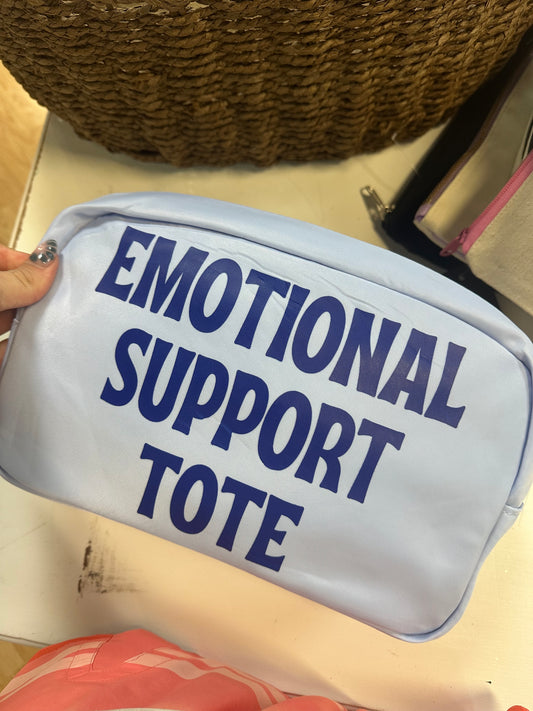 Emotional Support Tote Zip Bag