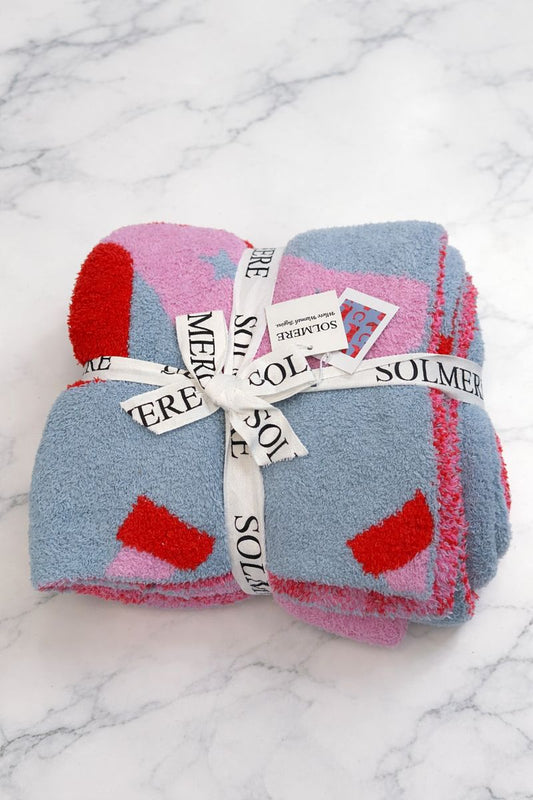 Pam Ribbon & Christmas Tree Blanket