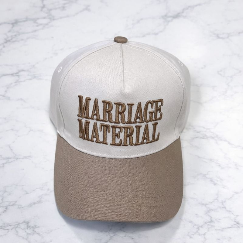 Marriage Material Hat - Mocha