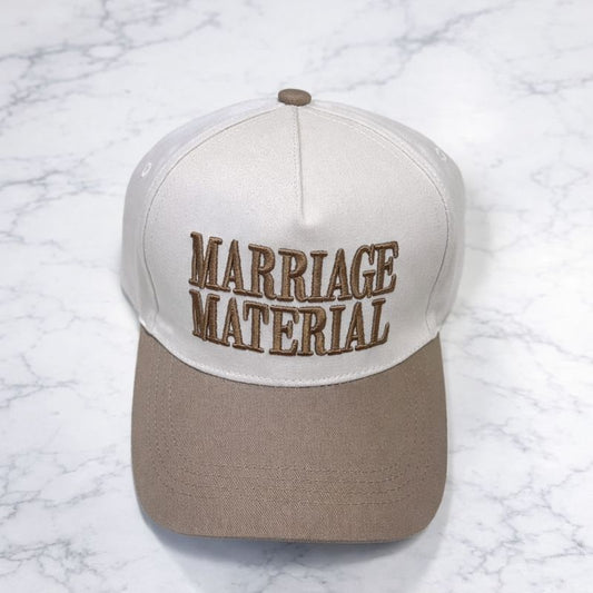 Marriage Material Hat - Mocha