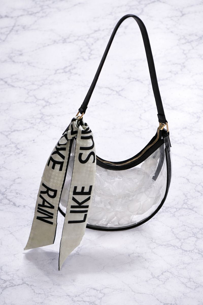 Pam Clear Moon Shaped Purse