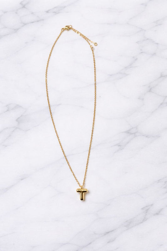 Lindsay T Initial Necklace