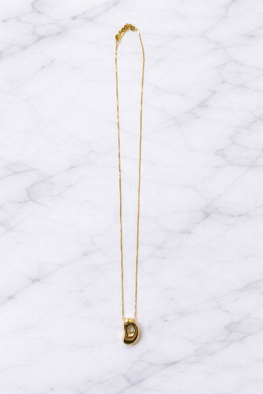 Lindsay Bubble Initial Necklace (D)