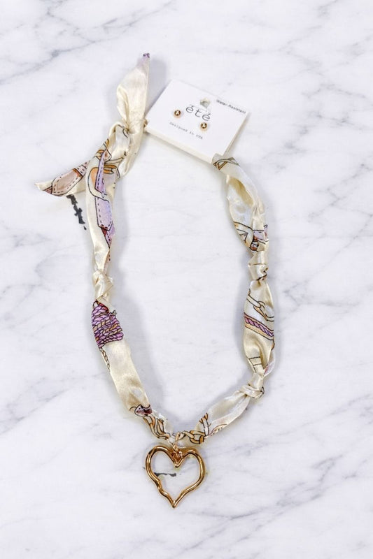 Audrey Scarf Necklace & Earring Set