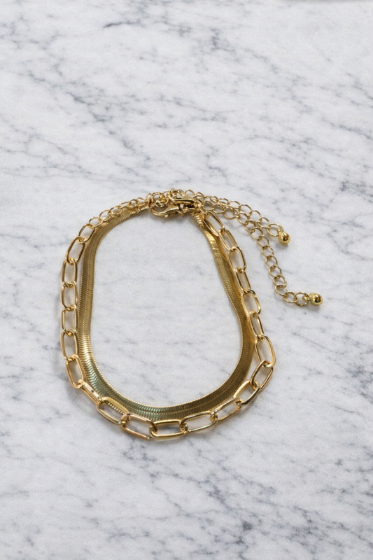 Kaylie Gold Chain Set