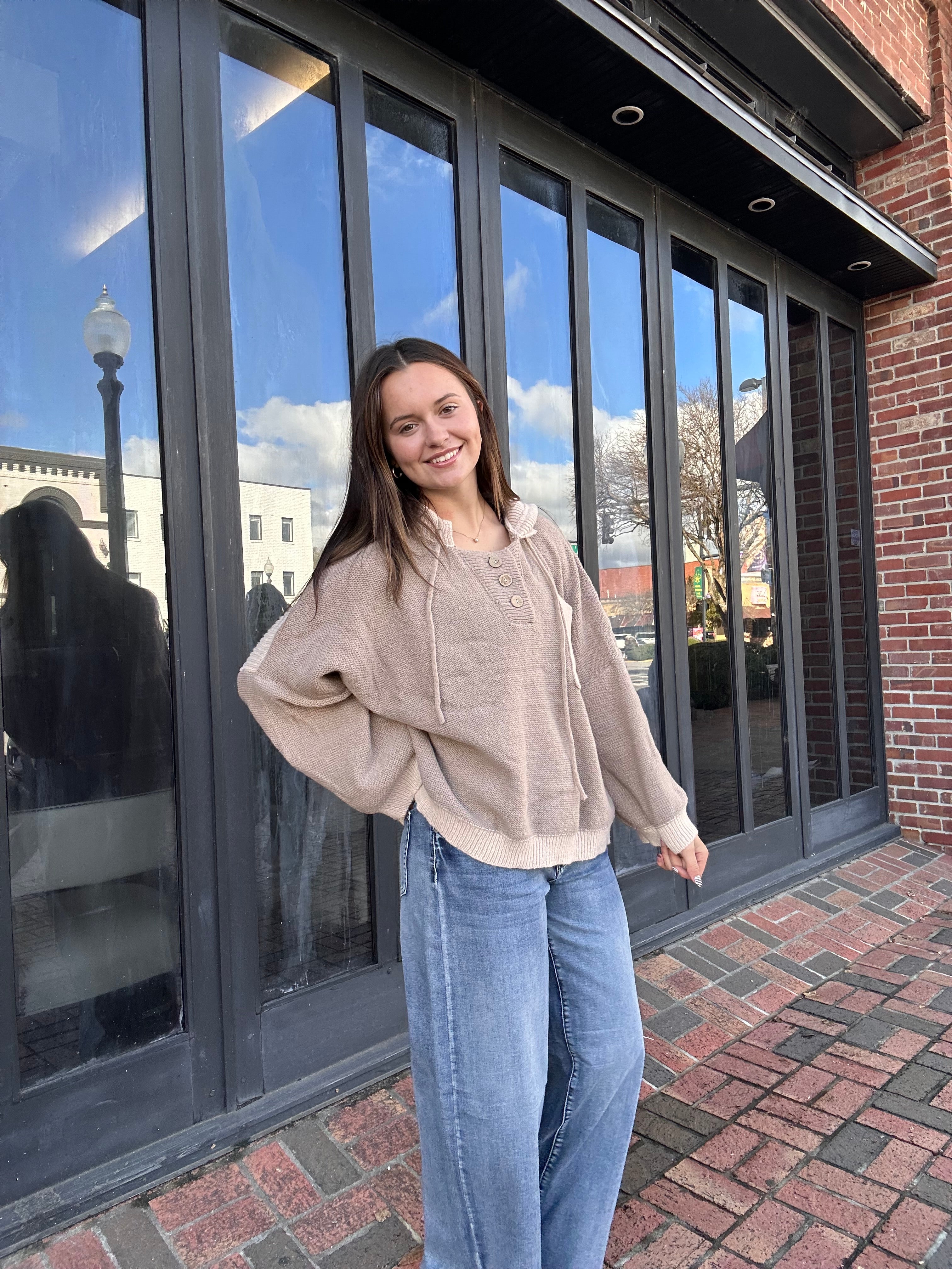 Sadie Hooded Oversized Sweater