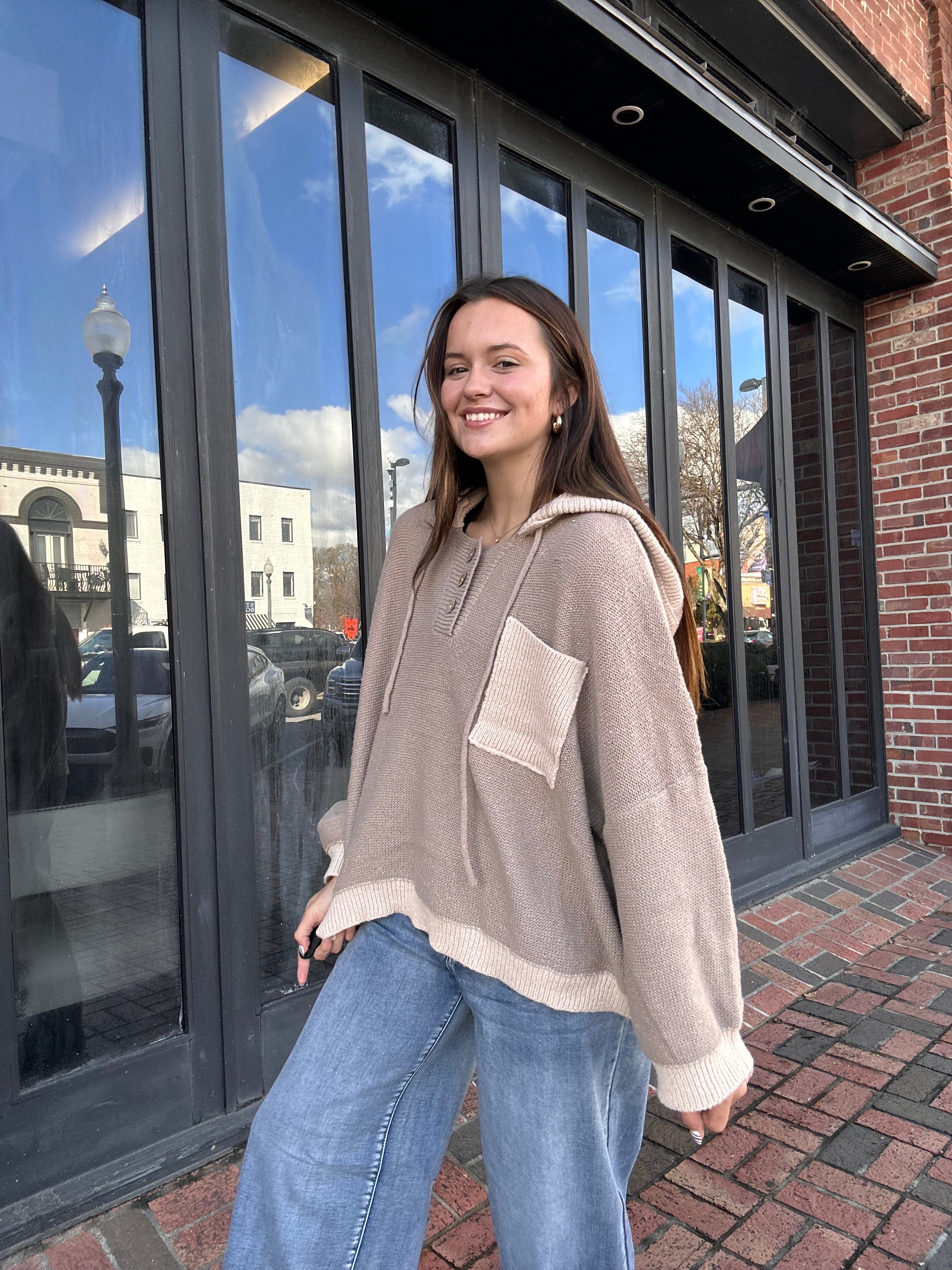 Sadie Hooded Oversized Sweater