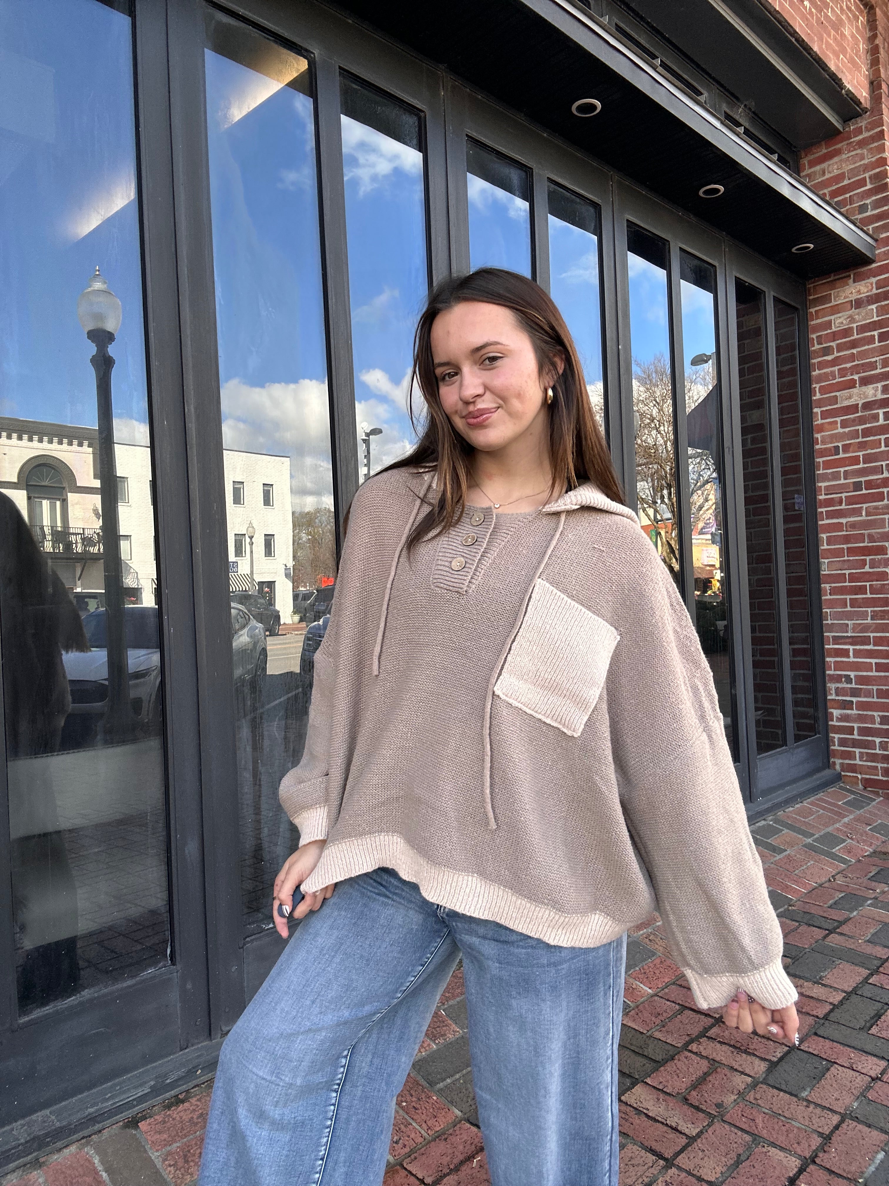 Sadie Hooded Oversized Sweater