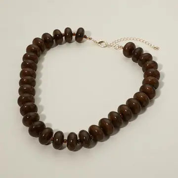Goldie Chunky Brown Necklace