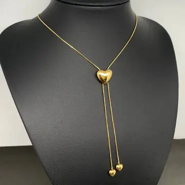 Wren Glossy Heart 18K Gold Plated  Necklace