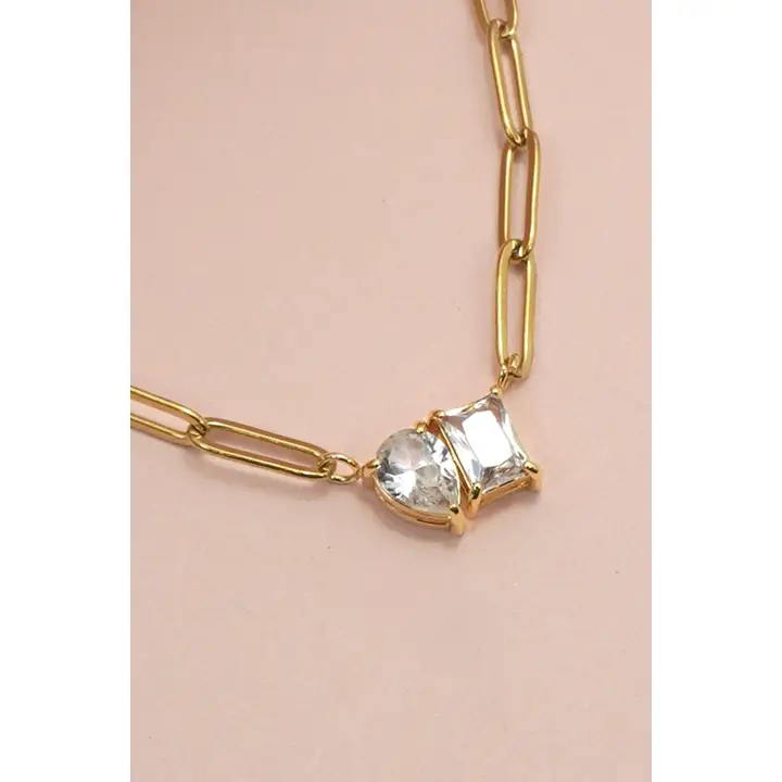 Avery 18k Rhin Necklace