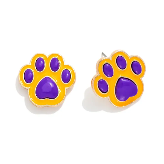 Evie Paw Print Earrings