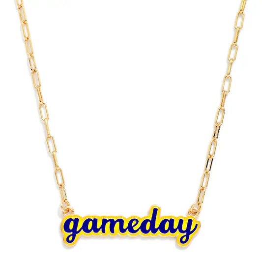 Evie Game day Charm Necklace