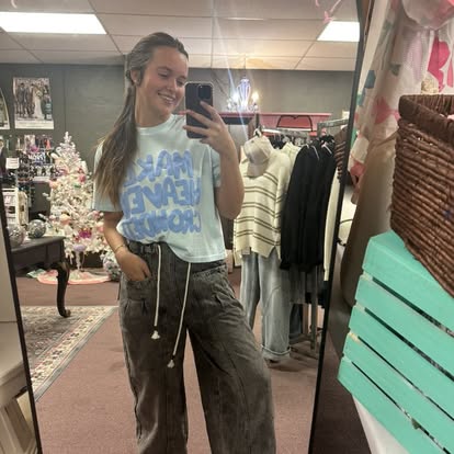 Mia Charcoal Barrel Jeans