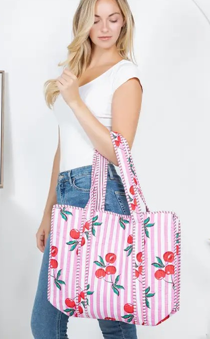 Katie Duffle Cherry Bag